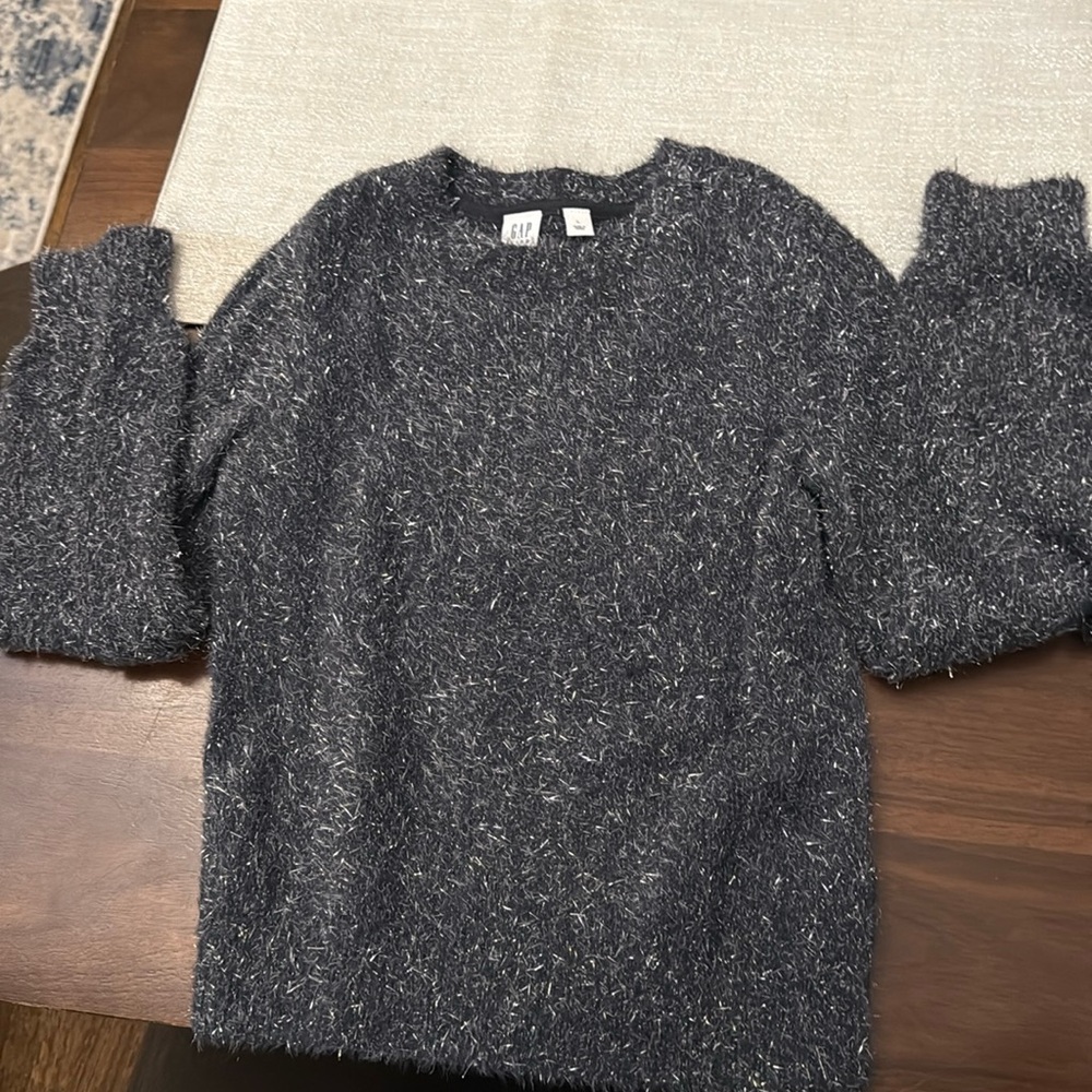 Gap Kids girls gray shimmery sweater